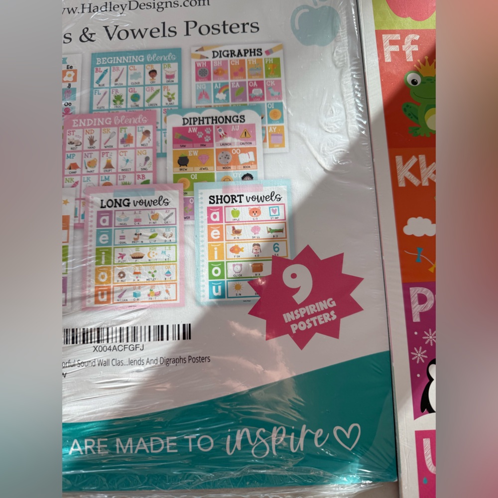 Alphabet and Numbers Posters Set Classroom Decorations - Picture 6 of 8